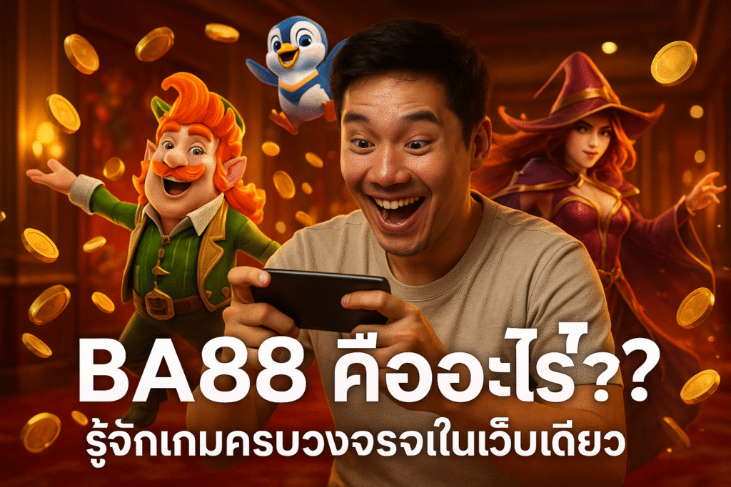 BA88 คืออะไร รู้จักเกมครบวงจรในเว็บเดียว