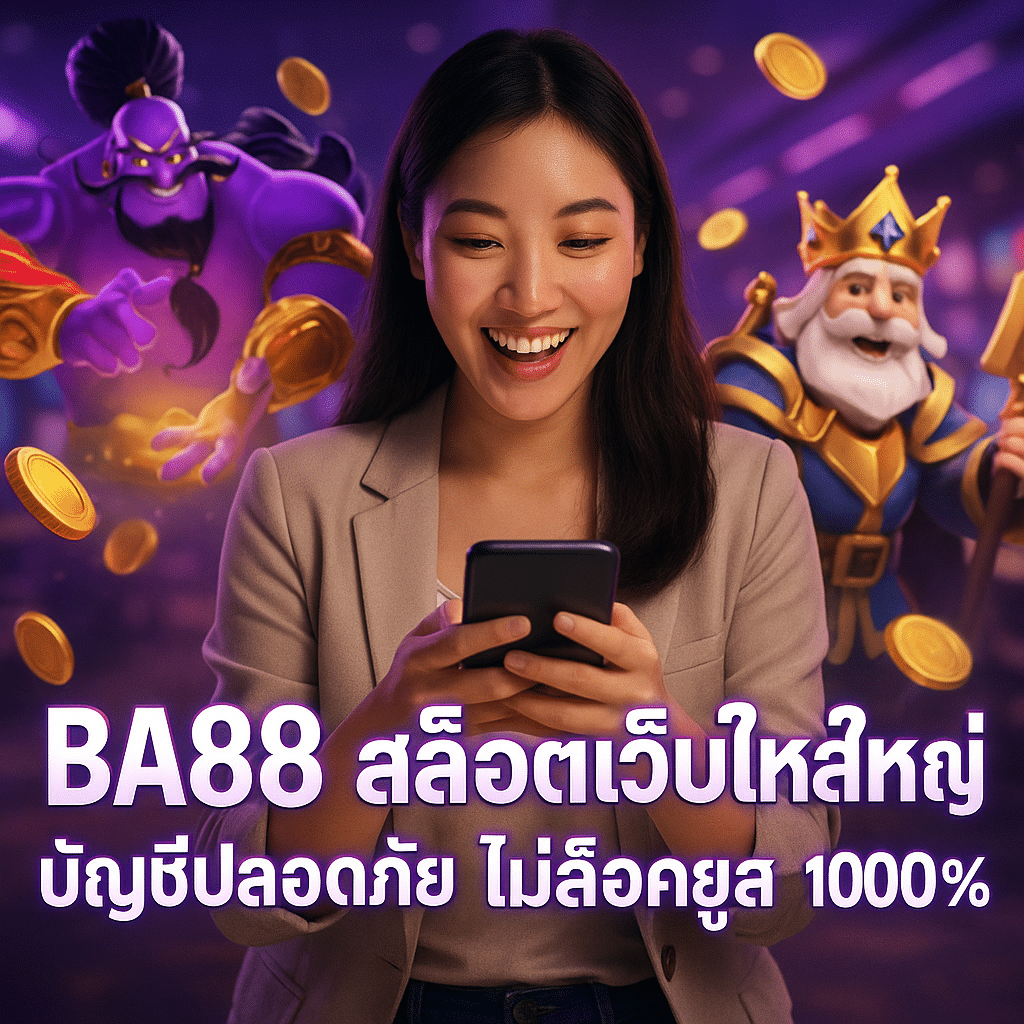 BA88 สล็อตเว็บใหญ่ บัญชีปลอดภัย ไม่ล็อคยูส ปลอดภัย 100%