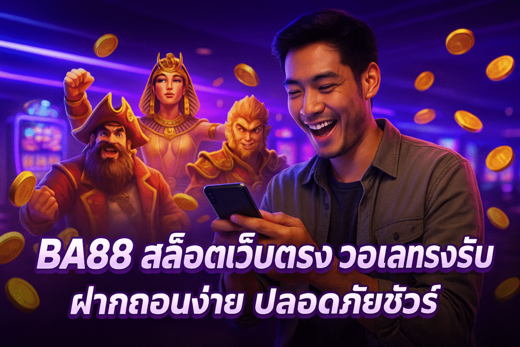 BA88 สล็อตเว็บตรง วอเลทรองรับ ฝากถอนง่าย ปลอดภัยชัวร์