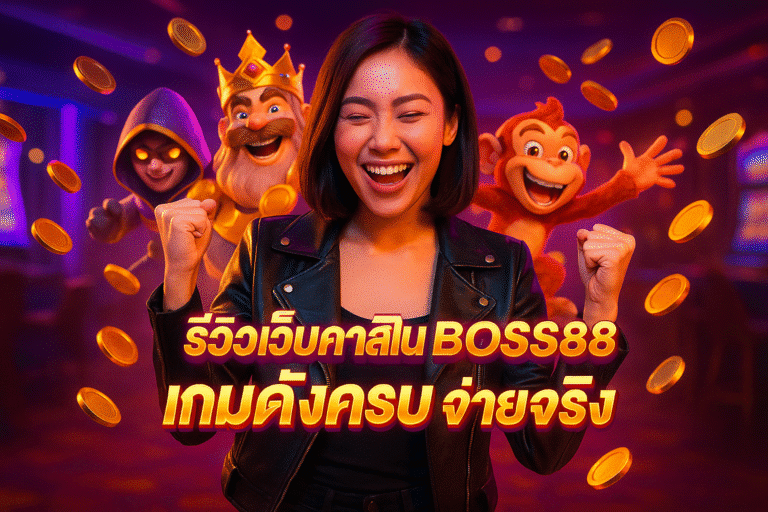 รีวิวเว็บคาสิโน BOSS88 เกมดังครบ จ่ายจริง