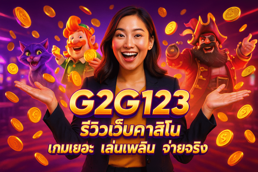 G2G123 รีวิวเว็บคาสิโน เกมเยอะ เล่นเพลิน จ่ายจริง